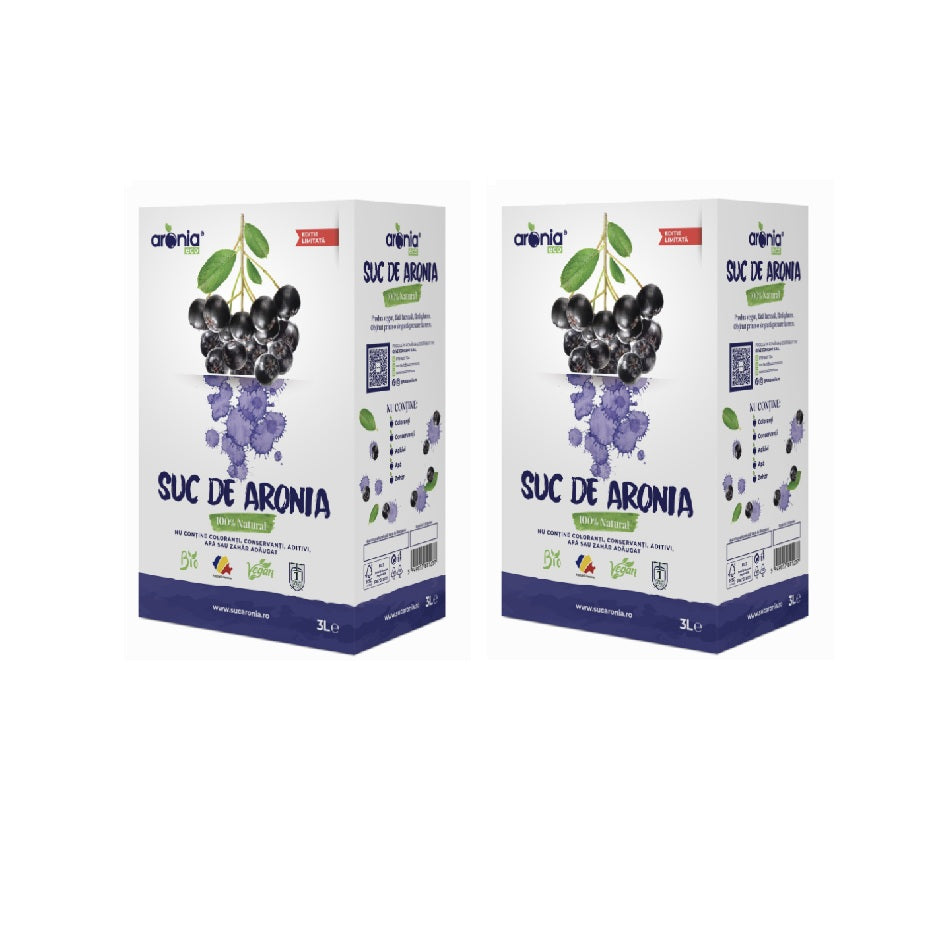 Pachet 2 cutii Suc Aronia 3L
