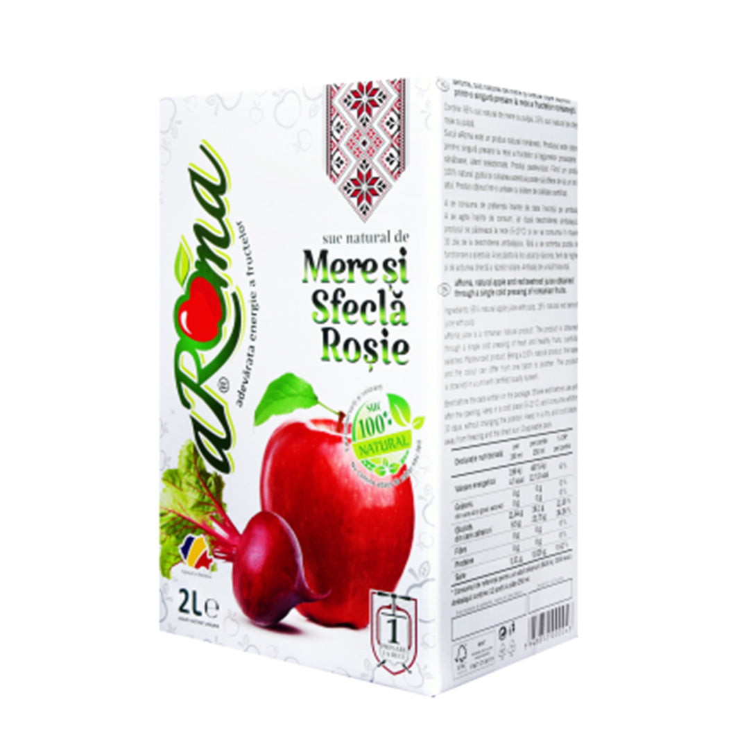 Suc natural de mere și sfecla rosie 2L