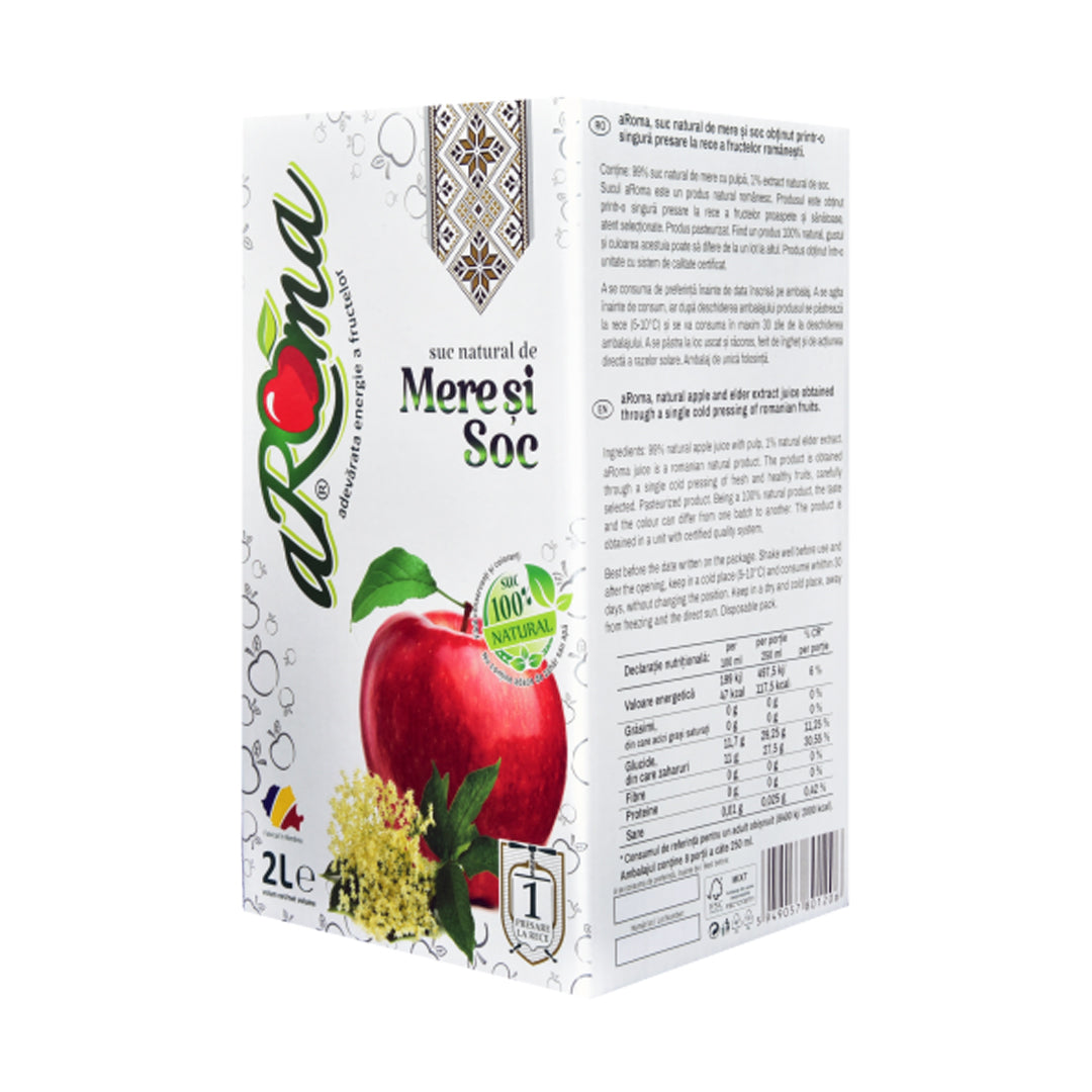 Suc natural de mere și soc 2L
