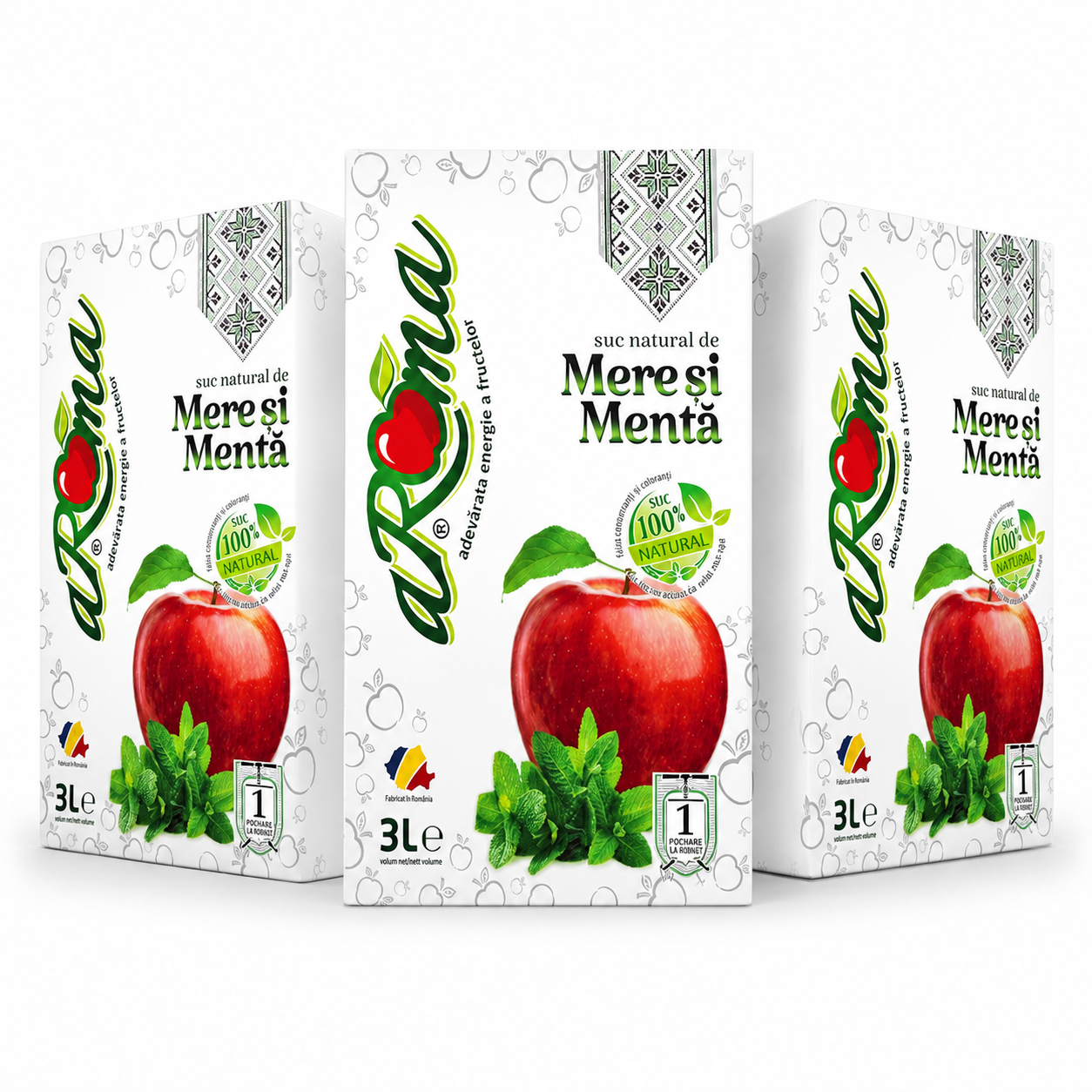 Imagine principală Suc natural de mere și mentă 3L — Pachet 3 cutii (9L) · ALLSoft 2026-08-07