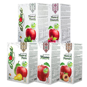 Pachet mixt 5 cutii (15L) — Mere, mentă, zmeură, piersici și pere