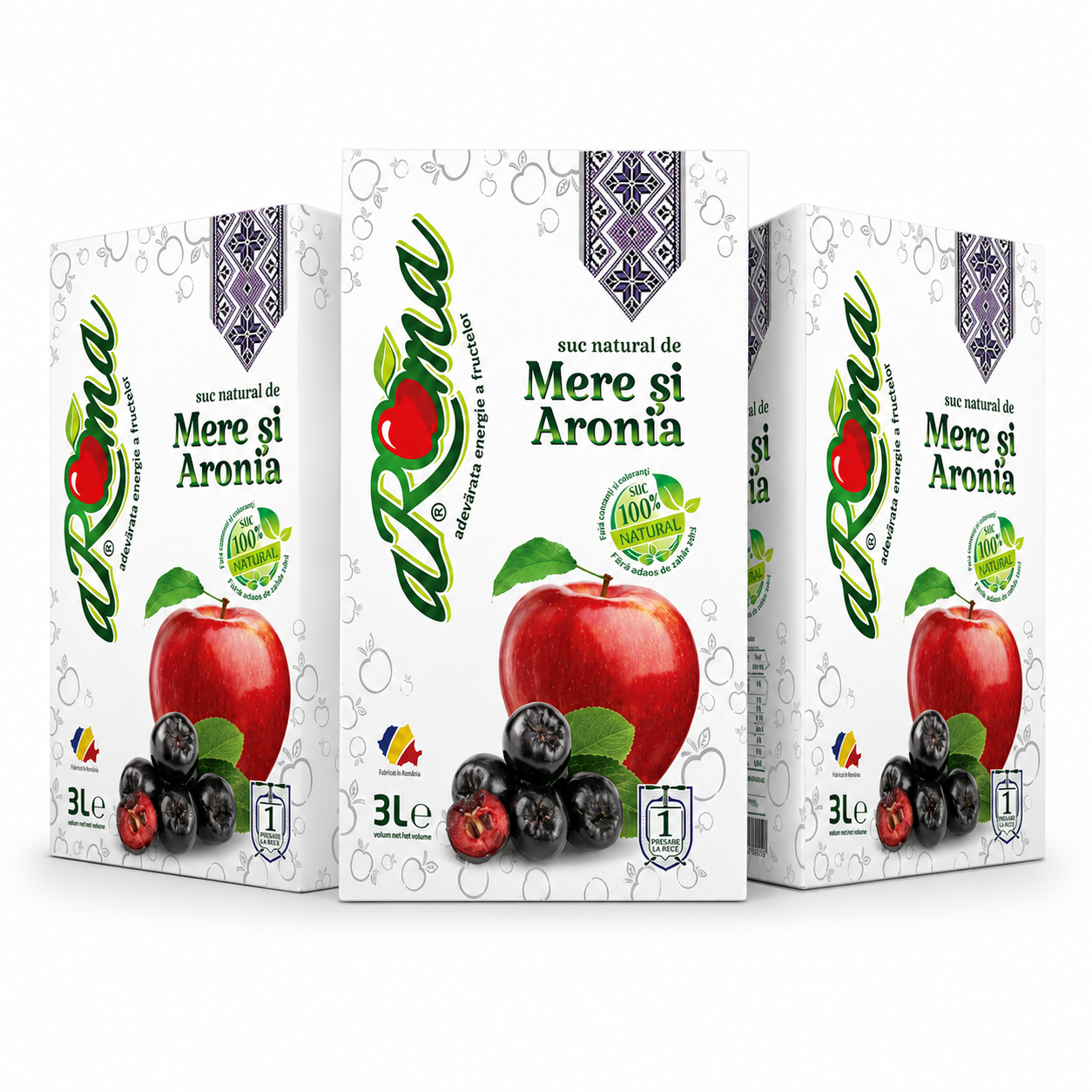 Imagine principală Pachet 3 cutii suc de mere si aronia · ALLSoft 2026-08-07