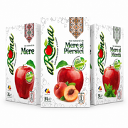 Imagine principală Pachet mixt 3 cutii (9L) — Suc de mere natural, piersici și mentă · ALLSoft 2026-08-07