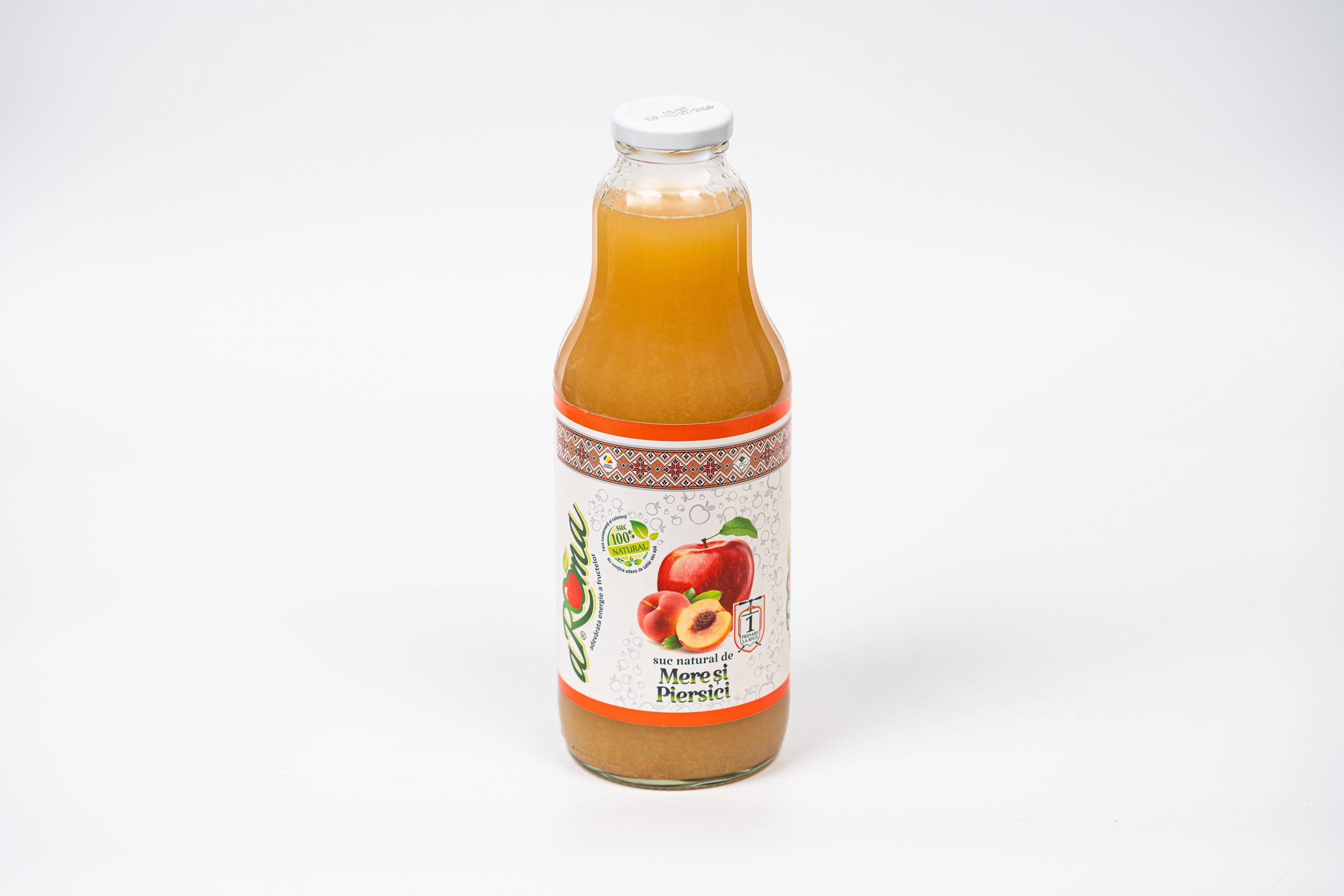 Suc natural de mere și piersici 1L